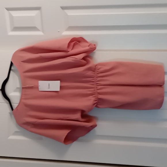 Forever 21 blush pink flowy romper - Picture 2 of 5